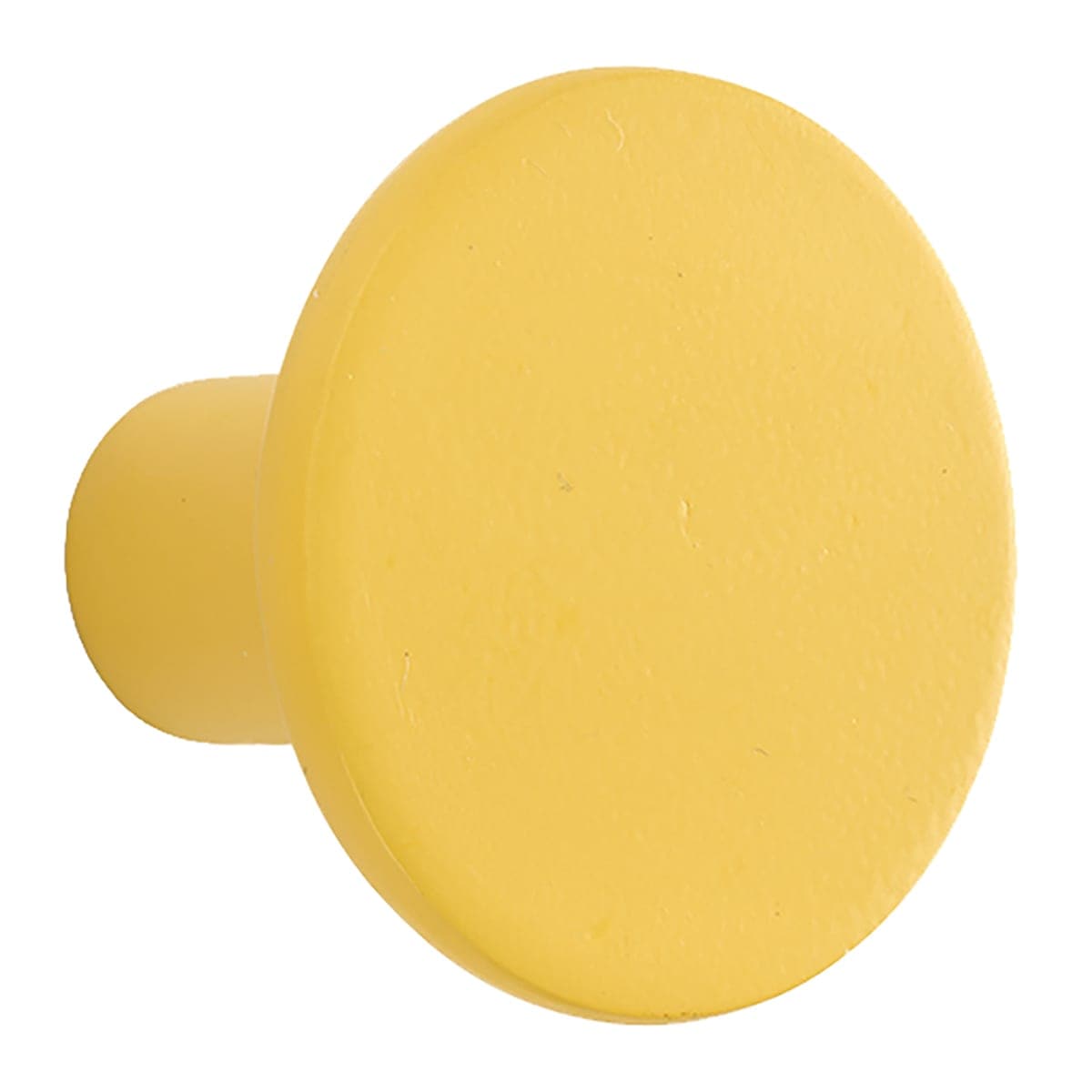 POLYRESIN ROUND COAT HOOK YELLOW D8 CM - best price from Maltashopper.com BR410006873