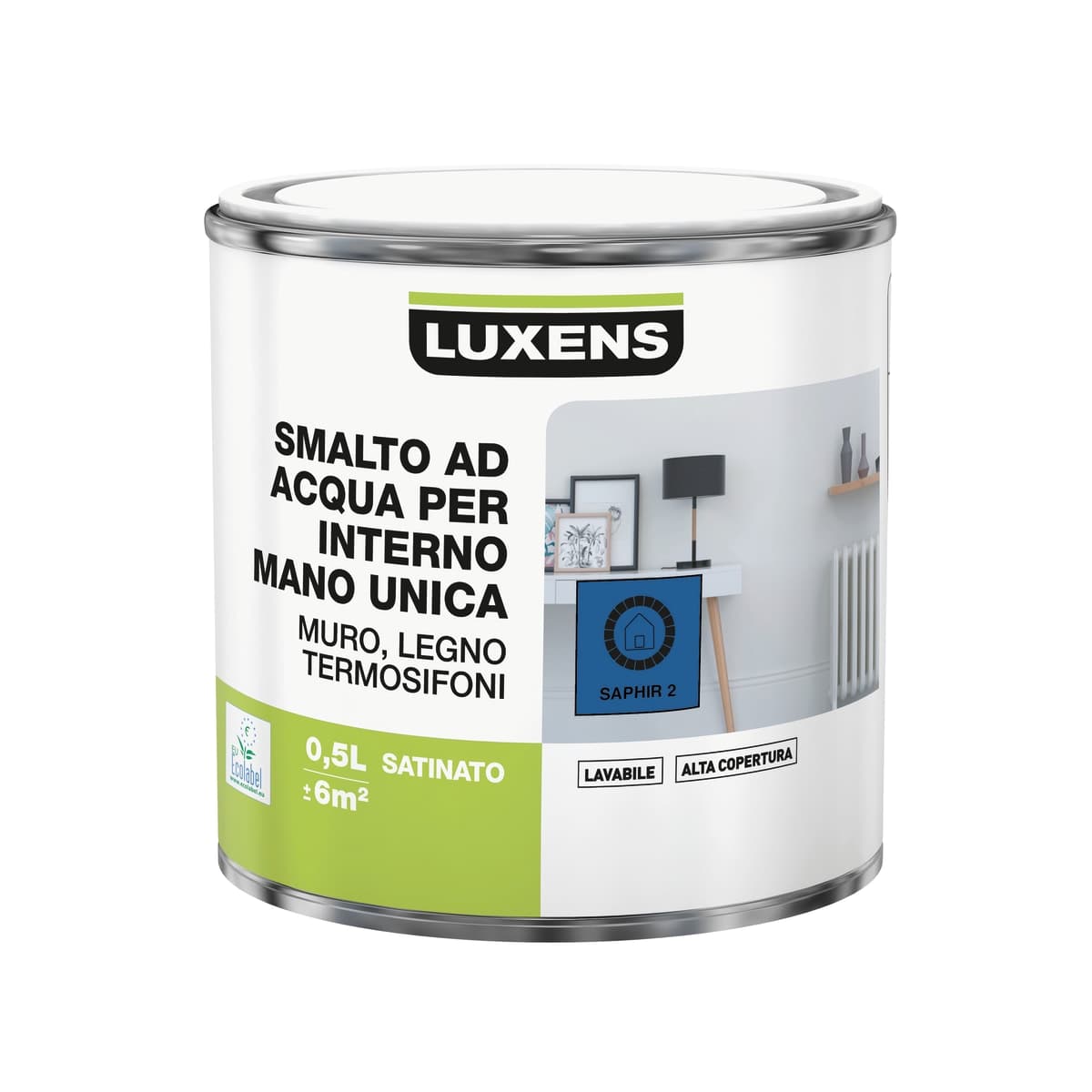 LUXENS SAPHIR 2 SATIN INTERIOR ENAMEL 500 ML - best price from Maltashopper.com BR470002491