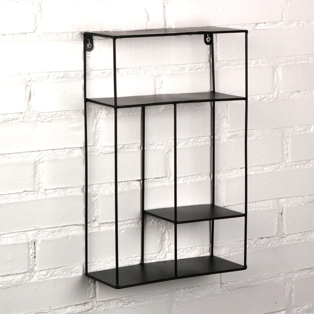 METAL RECTANGULAR WALL RACK 25X10X40CM - best price from Maltashopper.com BR440002557