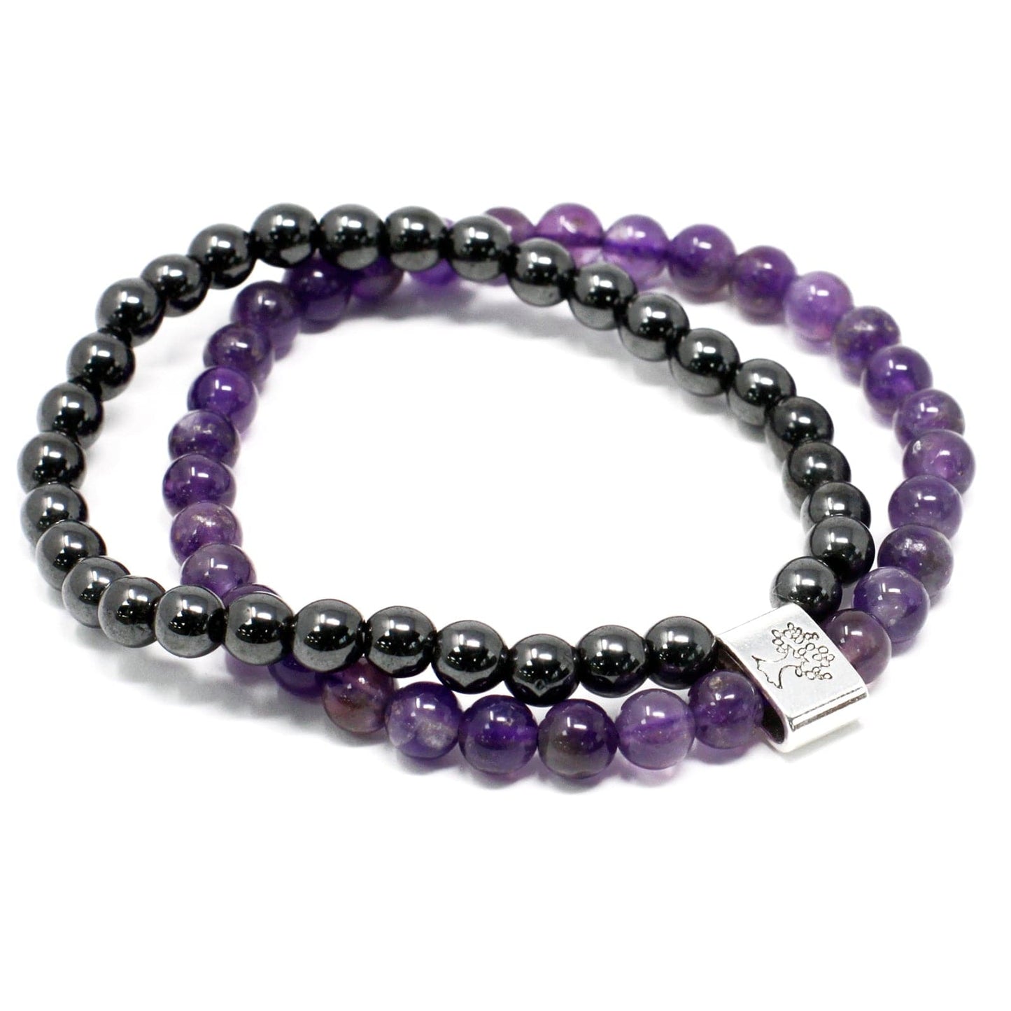 Magnetic Gemstone Bracelet - Amethyst - best price from Maltashopper.com MGBS-01