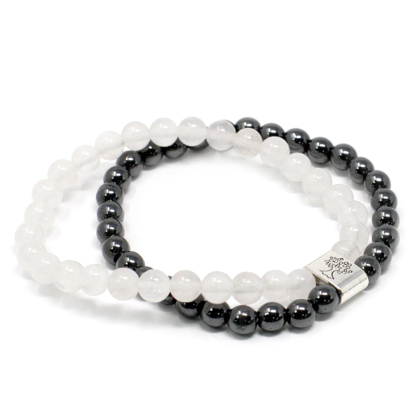 Magnetic Gemstone Bracelet - Rock Quartz - best price from Maltashopper.com MGBS-03