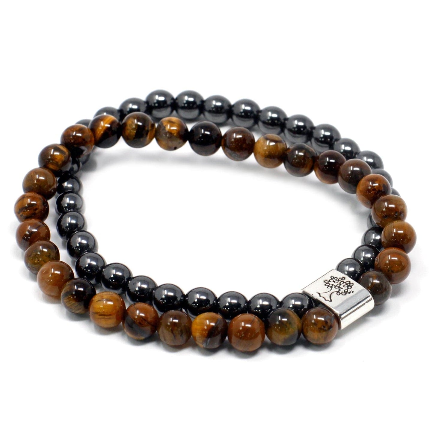 Magnetic Gemstone Bracelet - Tiger Eye - best price from Maltashopper.com MGBS-04