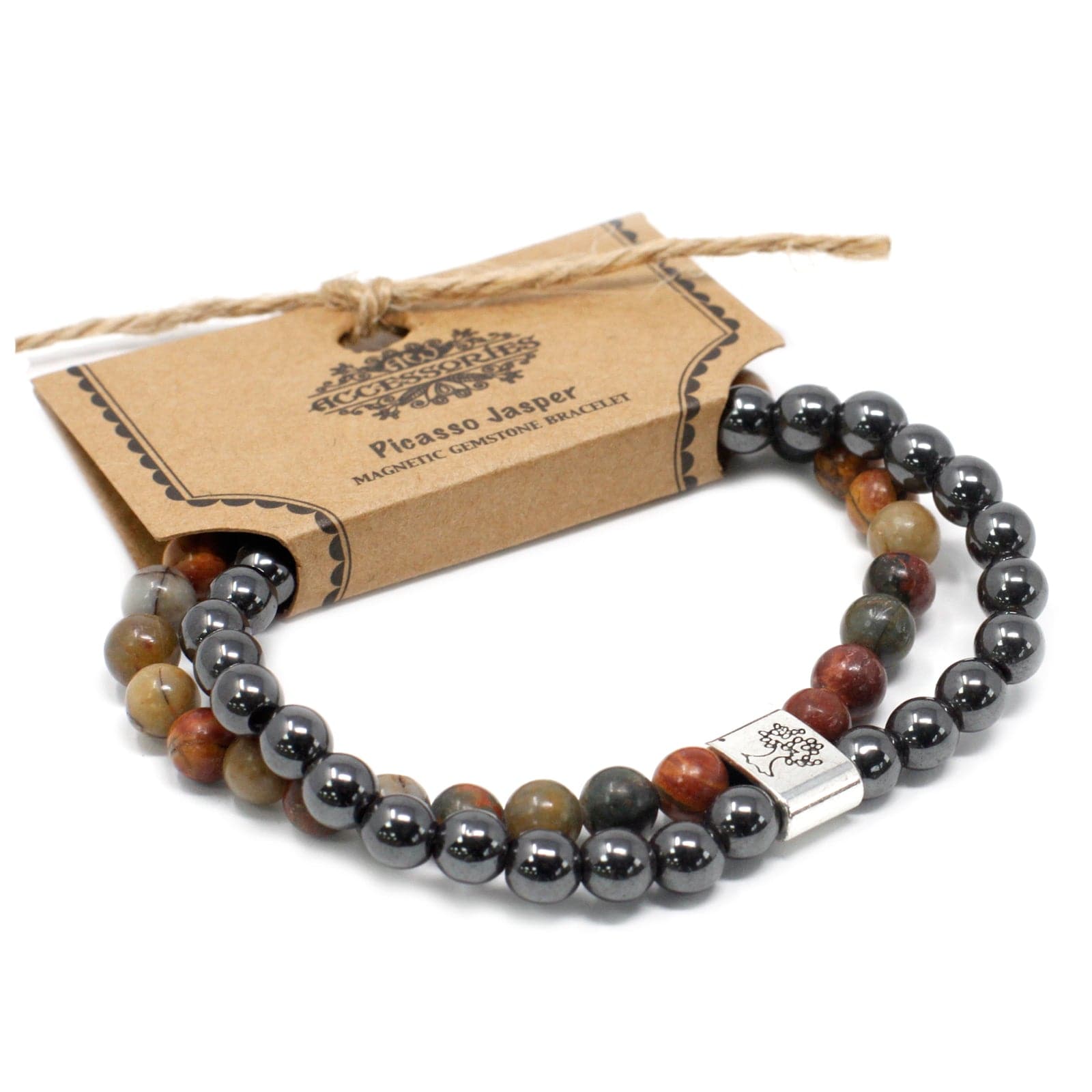 Bliss Magnetic Gemstone Bracelet - Picasso Jasper