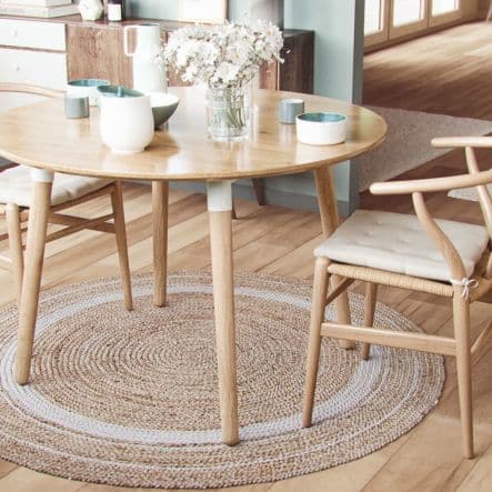 150 CM WHITE JUTE RUG - Premium Furniture Carpets from Bricocenter - Just €70.99! Shop now at Maltashopper.com
