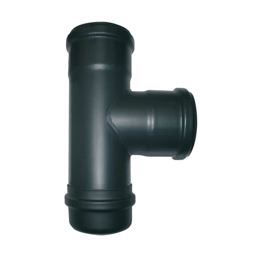 Bricocenter ENAMELLED T-FITTING PELLET 0.8MMT FFM D80 MM BLACK