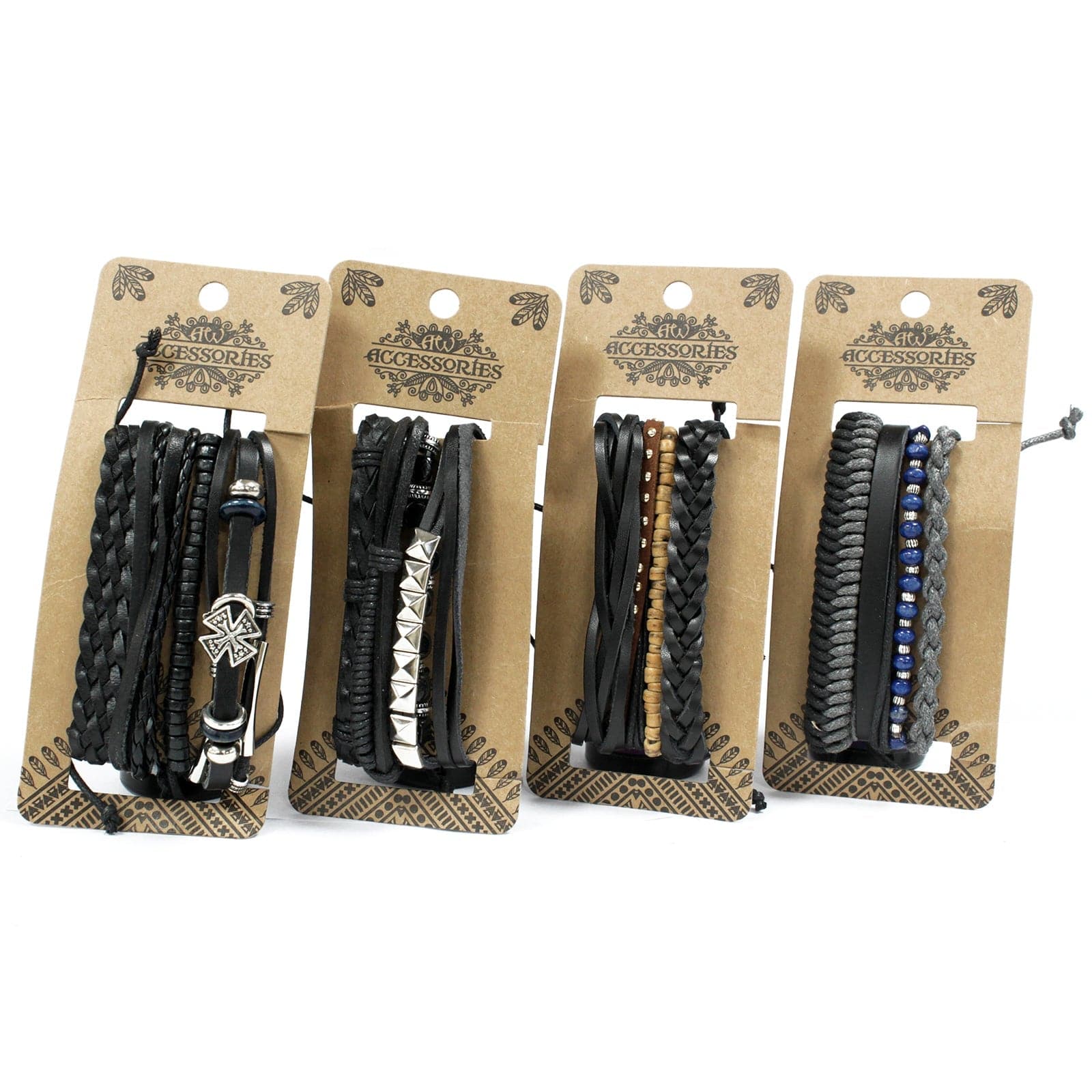 Bliss Mens Bracelet Sets - Black & Macho (asst)