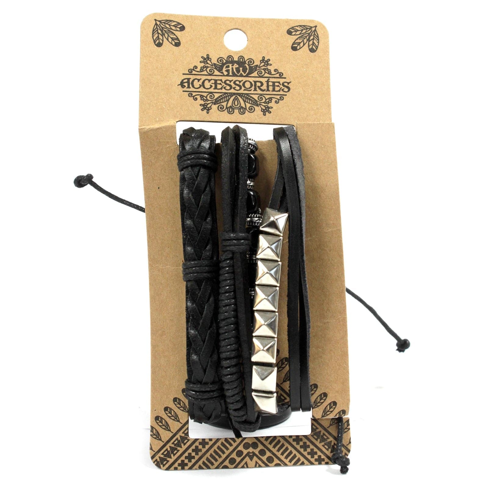 Mens Bracelet Sets - Black & Macho (asst) - best price from Maltashopper.com MBS-03