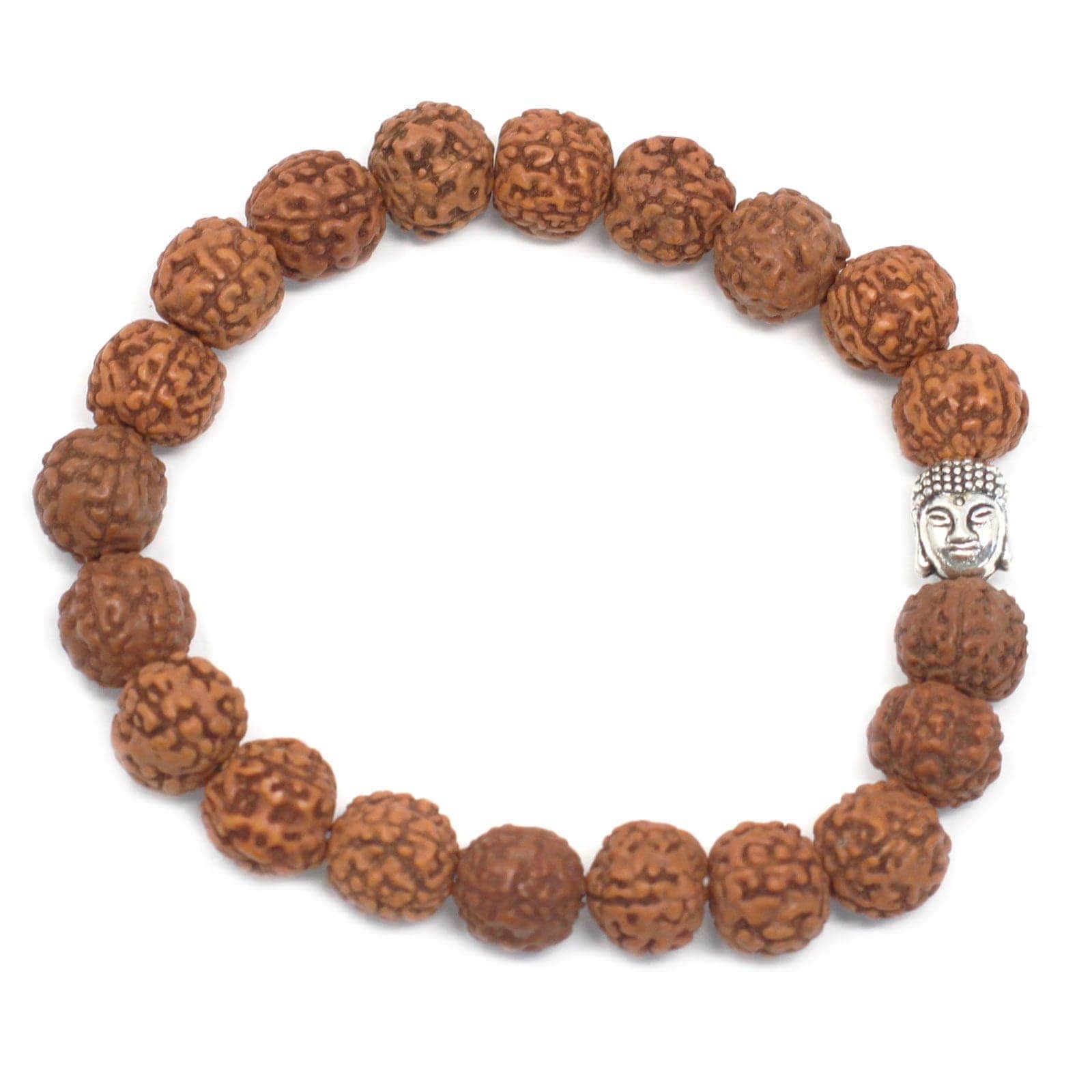 Rudraksha Buddah Bangle Mala - Brown - best price from Maltashopper.com RUDR-05