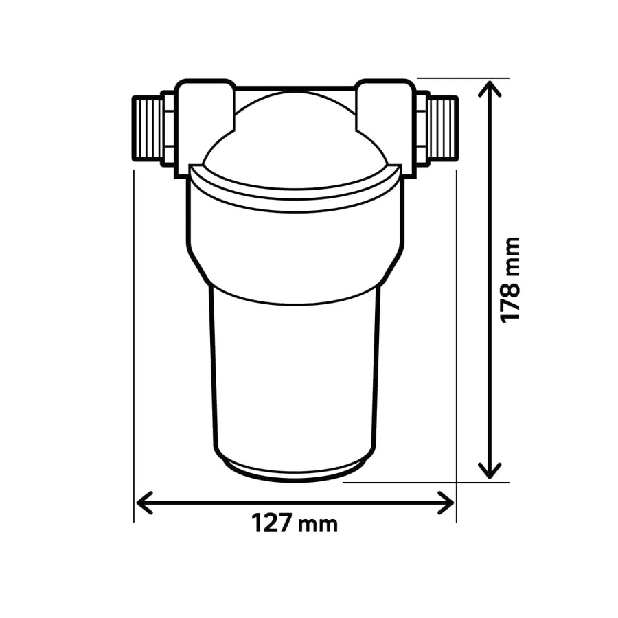 Bricocenter ANTI-SCALE FILTER FOR WATER HEATER CONNECTION 3/4