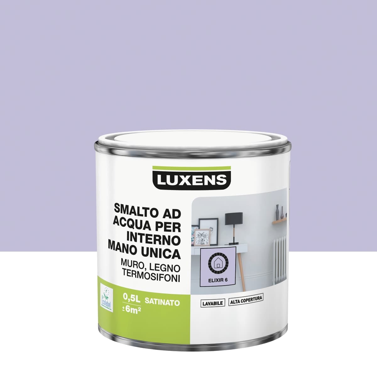 Bricocenter LUXENS ELIXIR 6 MATT INTERIOR WATER ENAMEL 500 ML