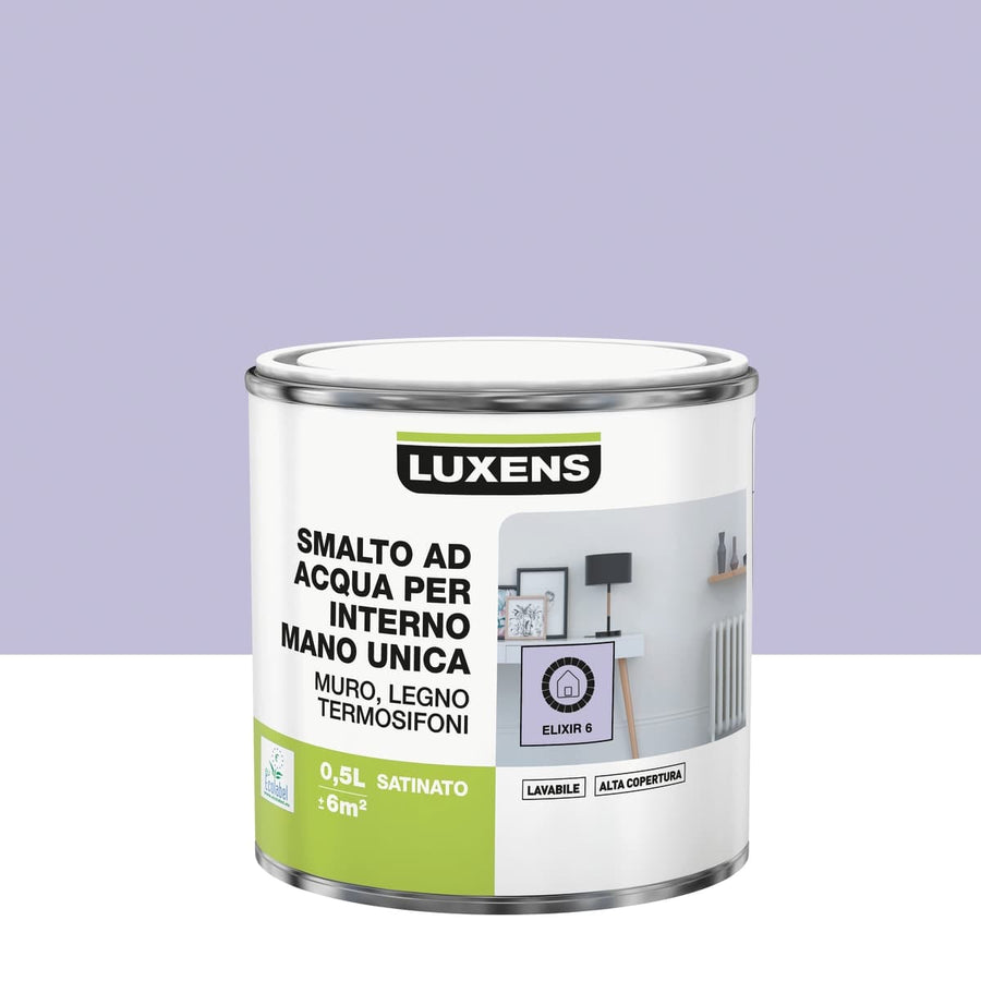 Bricocenter LUXENS ELIXIR 6 MATT INTERIOR WATER ENAMEL 500 ML