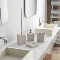 TOILET BRUSH HOLDER G-QUADROTTO DOVE GREY - best price from Maltashopper.com BR430007622