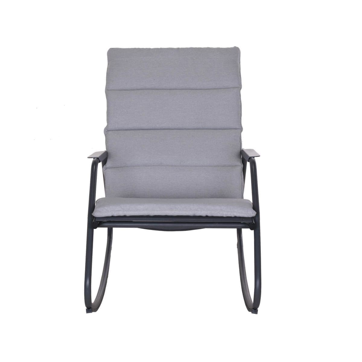 LYCO NATERIAL - rocking chair, anthracite steel - Premium Sun Loungers and Armchairs from Bricocenter - Just €150.99! Shop now at Maltashopper.com