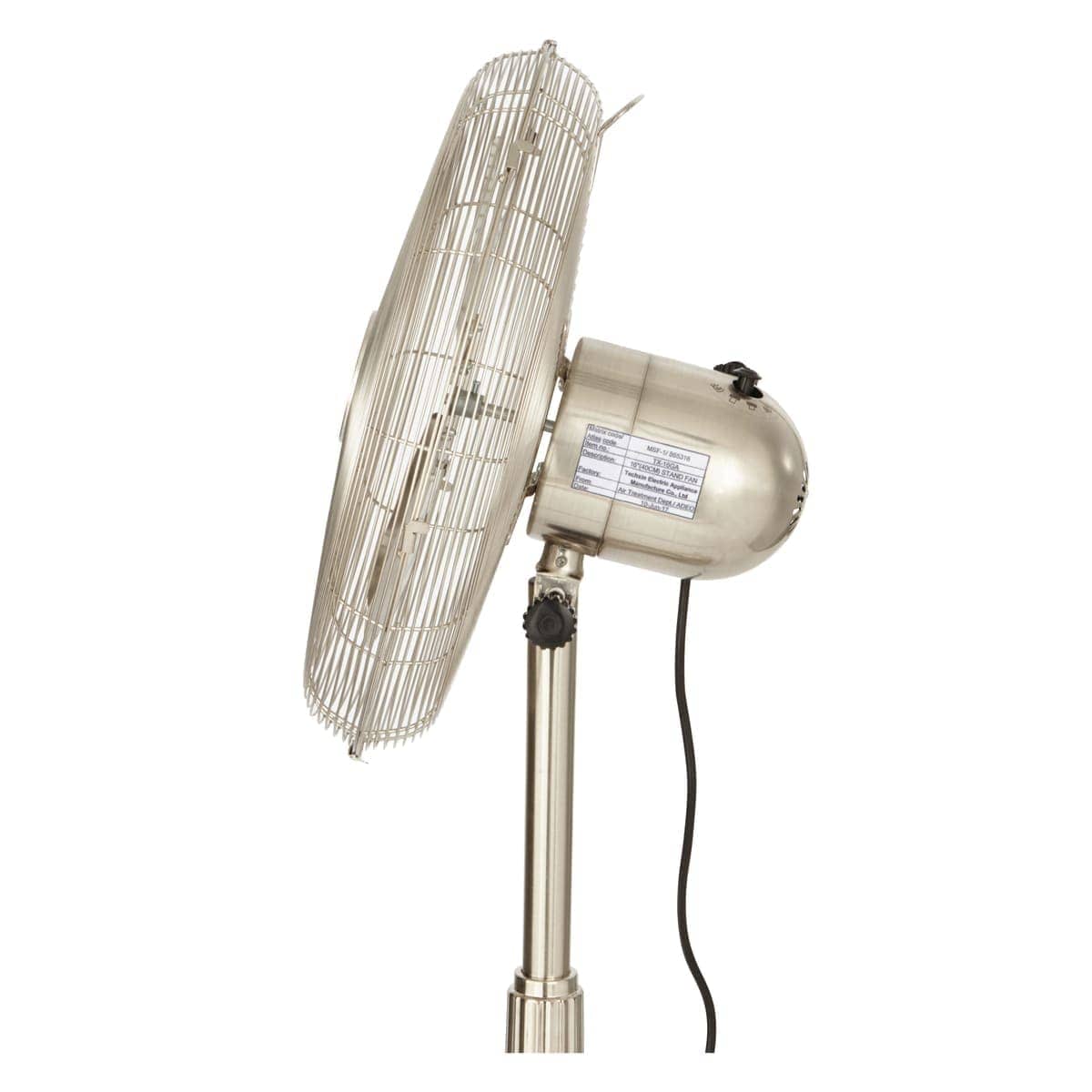 Bricocenter FLOOR FAN 40CM 45W SATIN NICKEL EQUATION