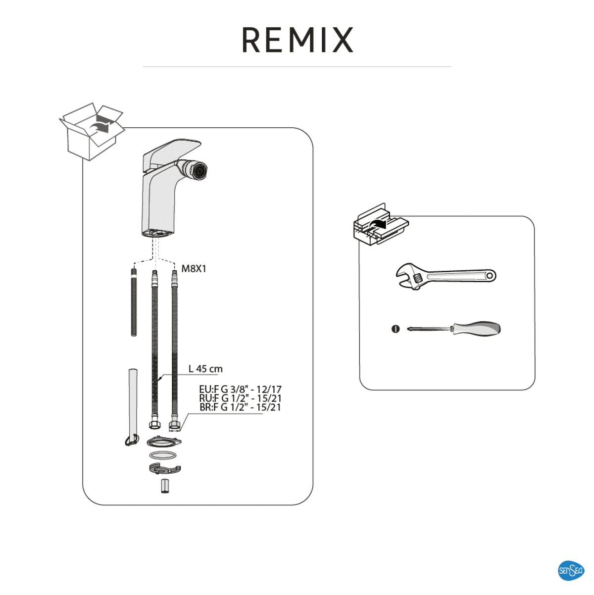 BIDET MIXER REMIX 2022 CHROME - Premium Bathroom Taps from Bricocenter - Just €77.99! Shop now at Maltashopper.com