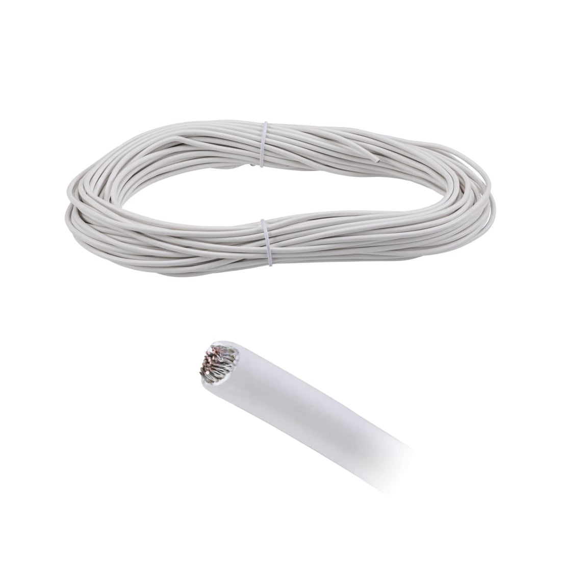 INSULATED CORDUO CABLE 20 M 2.5MM WHITE