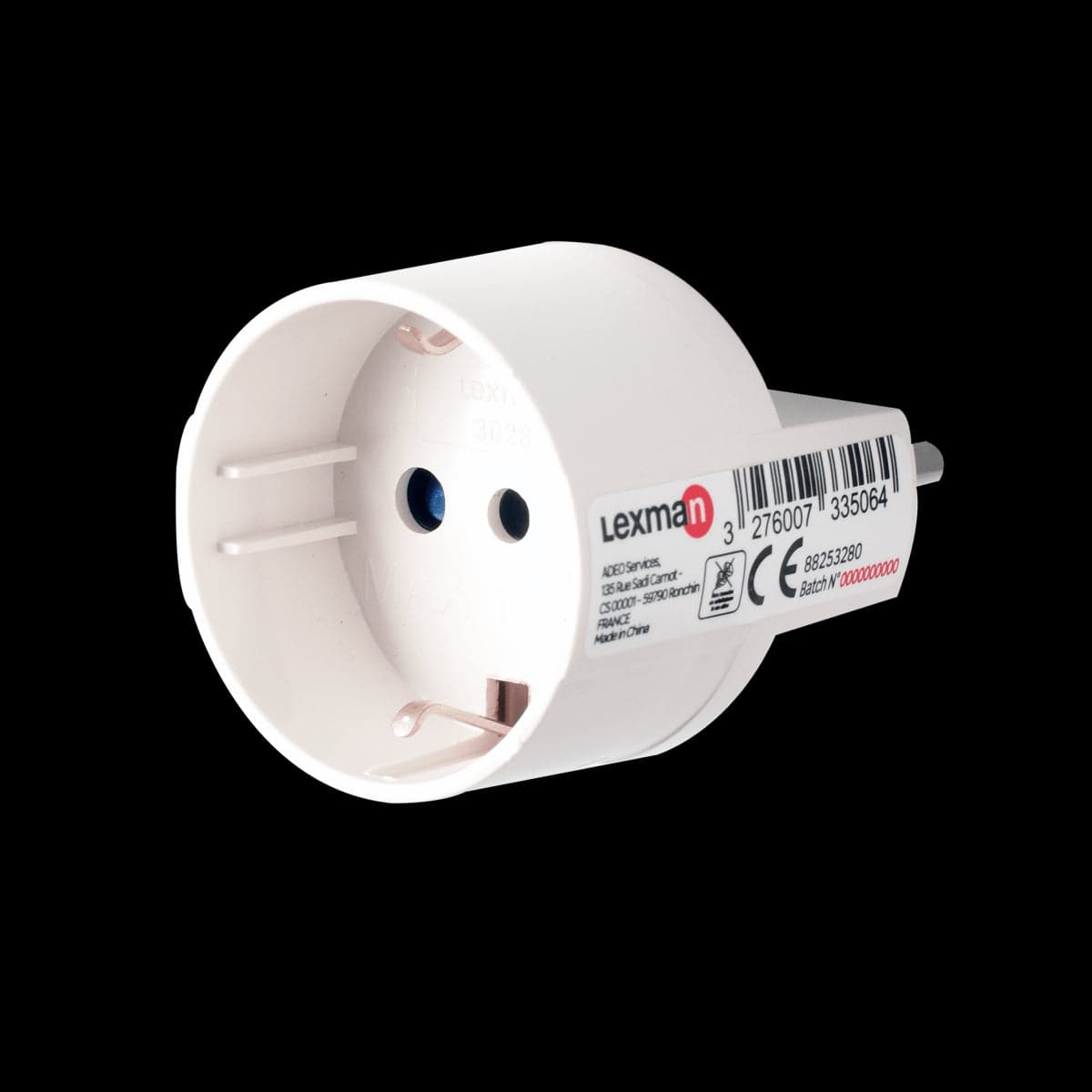 ADAPTER PLUG 10A SCHUKO SOCKET WHITE - best price from Maltashopper.com BR420006934