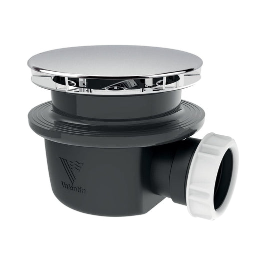 SHOWER TRAP DIA 90 MM EXTRA FLAT H 60 MM CLAMPING UP TO 25 MM PLASTIC WITH DRAIN - best price from Maltashopper.com BR430001309