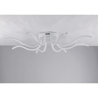 LIDIA ALUMINIUM CEILING LAMP WHITE D70 CM LED 50W CCT DIMMABLE - best price from Maltashopper.com BR420007609