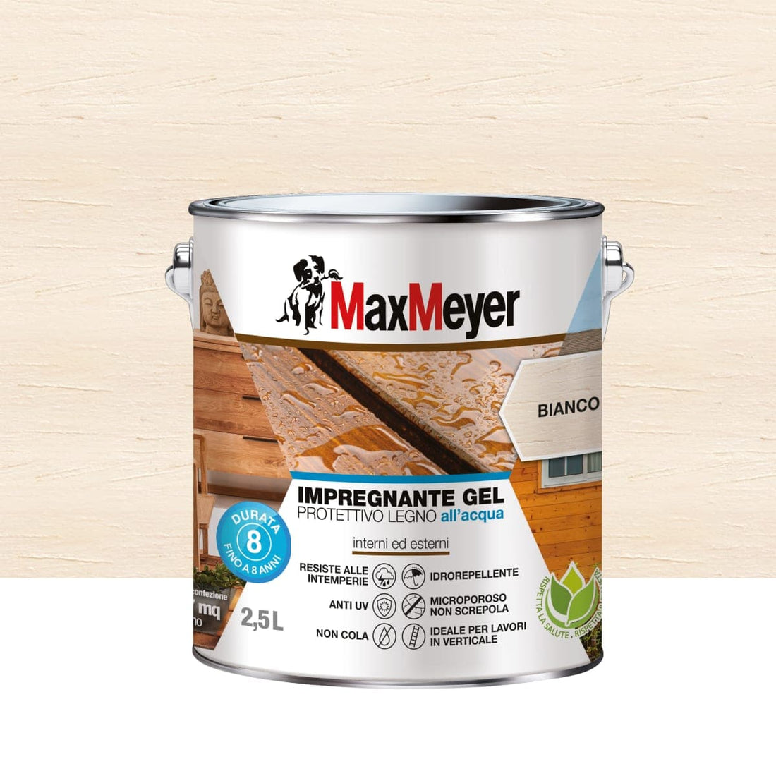 White Water-Based Gel Wood Impregnator Max M. 2.5 TL - best price from Maltashopper.com BR470005017