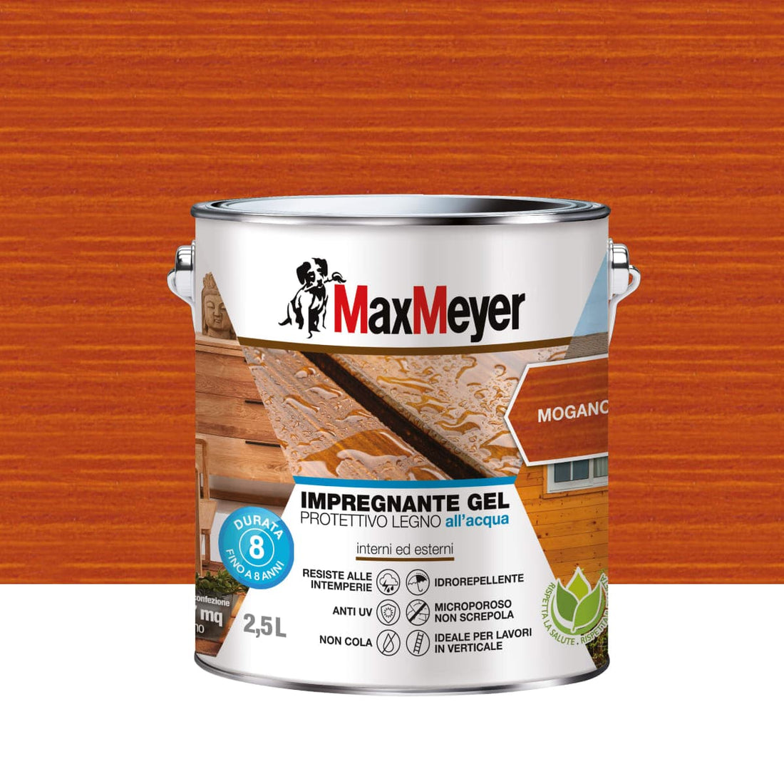 WATER-BASED MAHOGANY WOOD IMPREGNANTE IN GEL Max M. 2.5 TL - best price from Maltashopper.com BR470005016