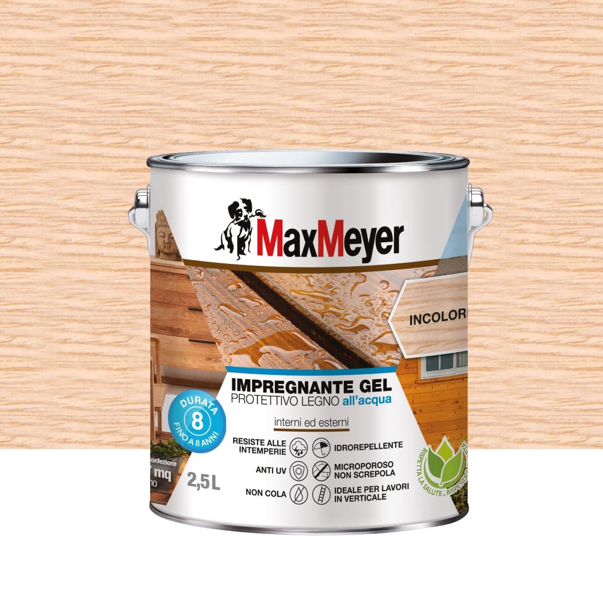 Clear Water-Based Gel Wood Impregnator Max Meyer 2.5 TL - best price from Maltashopper.com BR470005011