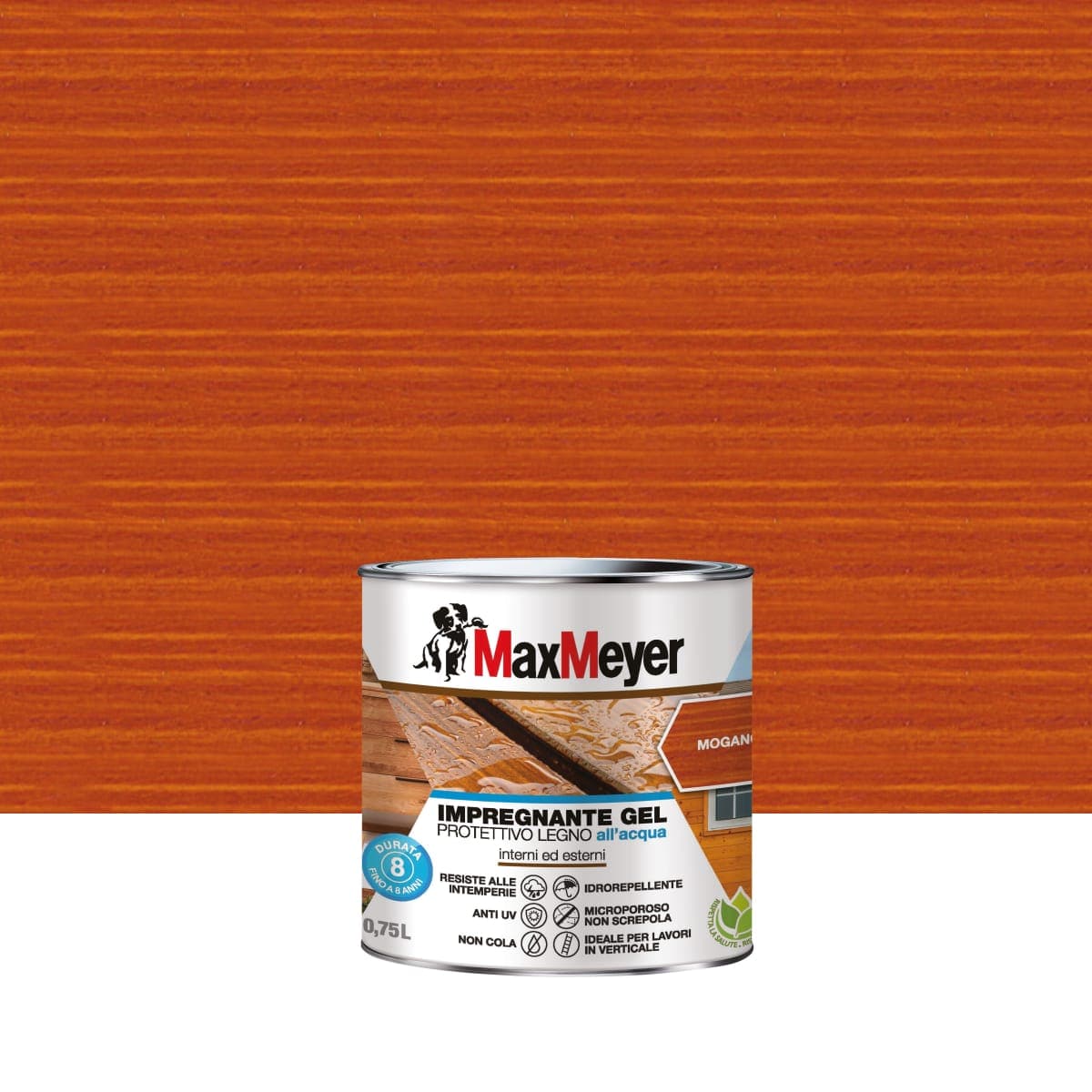 WATER-BASED MAHOGANY WOOD IMPREGNANTE IN GEL Max M. 0.75 LT - best price from Maltashopper.com BR470005009