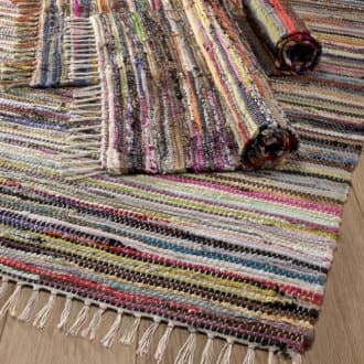 156 x 90cm Ultra Luxury Rag Rug - Natural - best price from Maltashopper.com VRUG-10