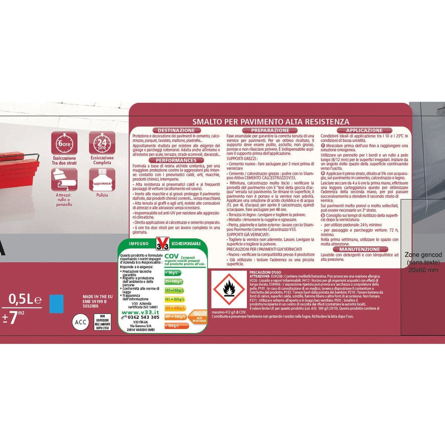 Bricocenter GARAGE FLOOR ENAMEL BRICK 500 ML