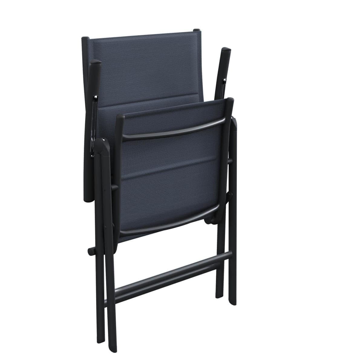 ARMCHAIR ORION II NATERIAL Aluminum, textilene, anthracite multiposition - best price from Maltashopper.com BR500013578