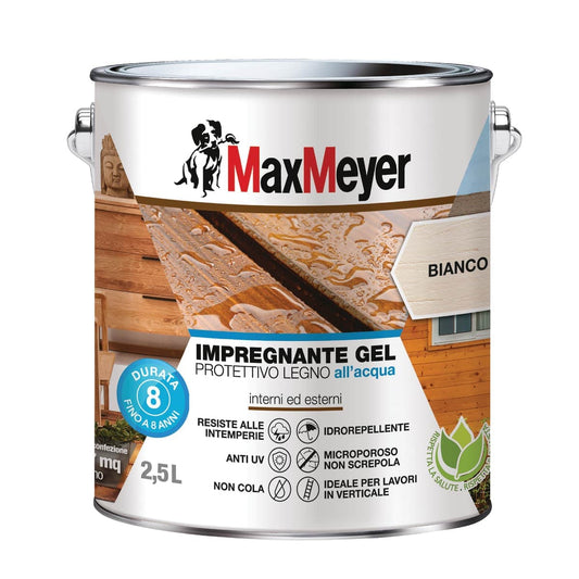 Bricocenter White Water-Based Gel Wood Impregnator Max M. 2.5 TL