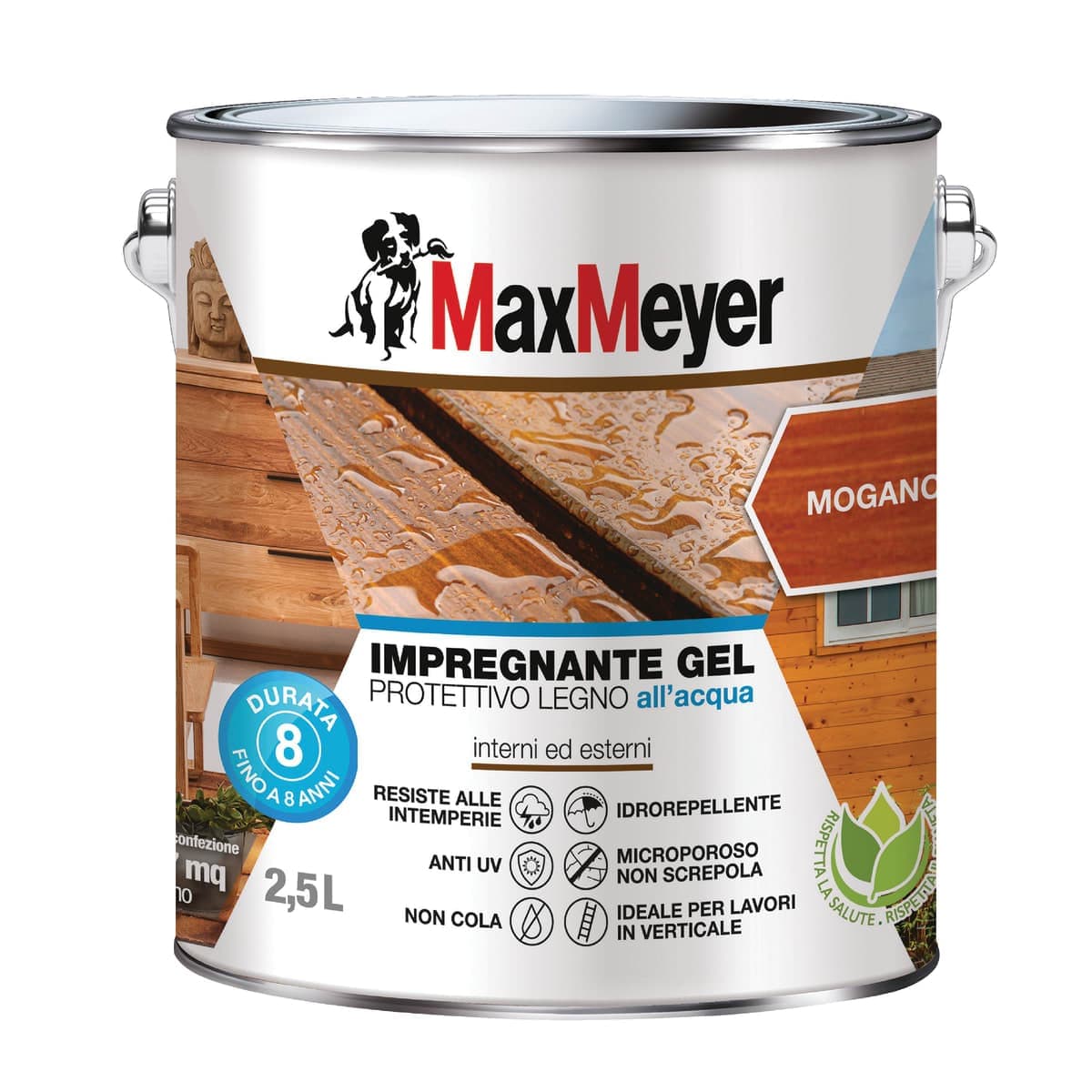 Bricocenter WATER-BASED MAHOGANY WOOD IMPREGNANTE IN GEL Max M. 2.5 TL