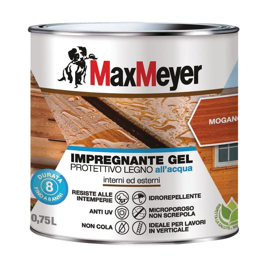 Bricocenter WATER-BASED MAHOGANY WOOD IMPREGNANTE IN GEL Max M. 0.75 LT