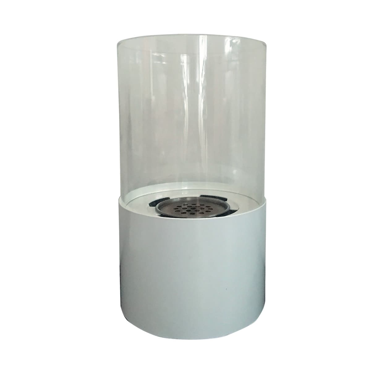 ROUND BIO-FIREPLACE SORRENTO WHITE DIAM. 15 H 30 CM STEEL STRUCTURE - best price from Maltashopper.com BR430002125