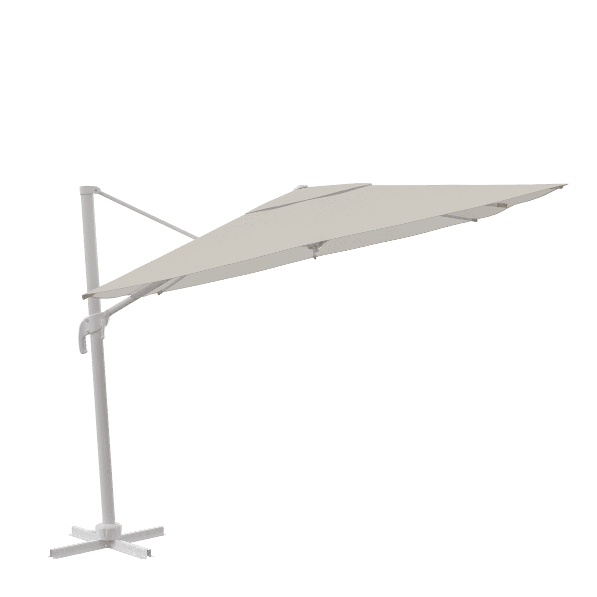 AURA NATERIAL Arm umbrella 290X290 white aluminum - best price from Maltashopper.com BR500013621