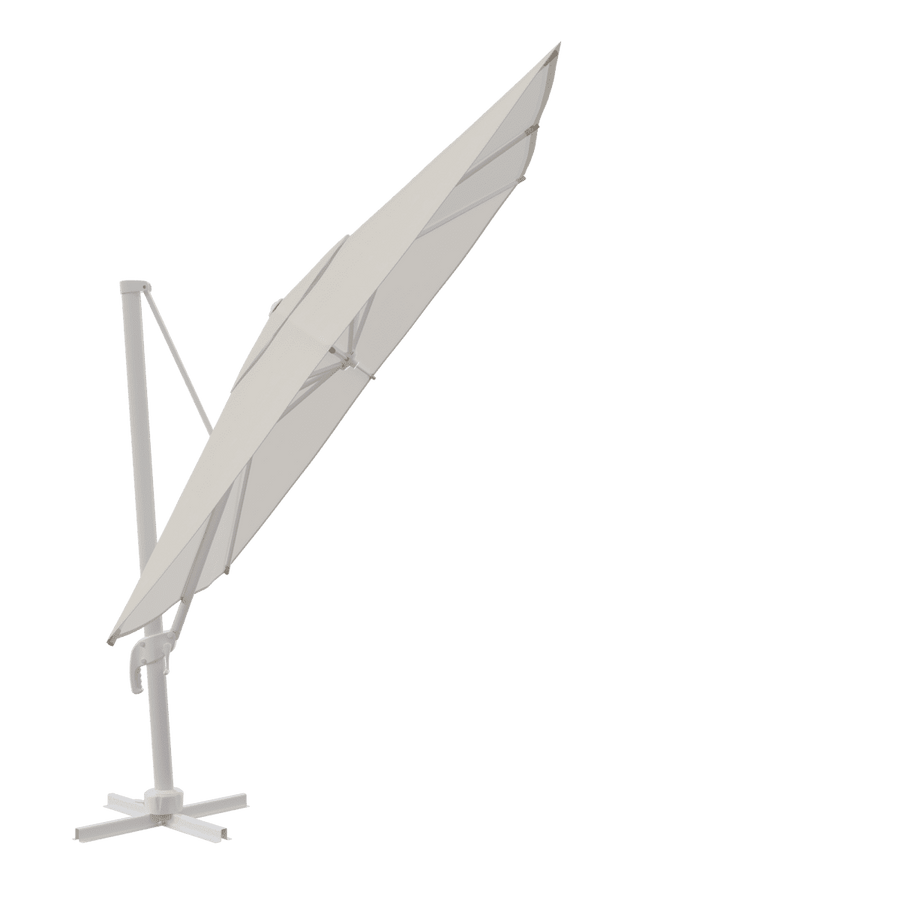 Bricocenter AURA NATERIAL Arm umbrella 290X290 white aluminum