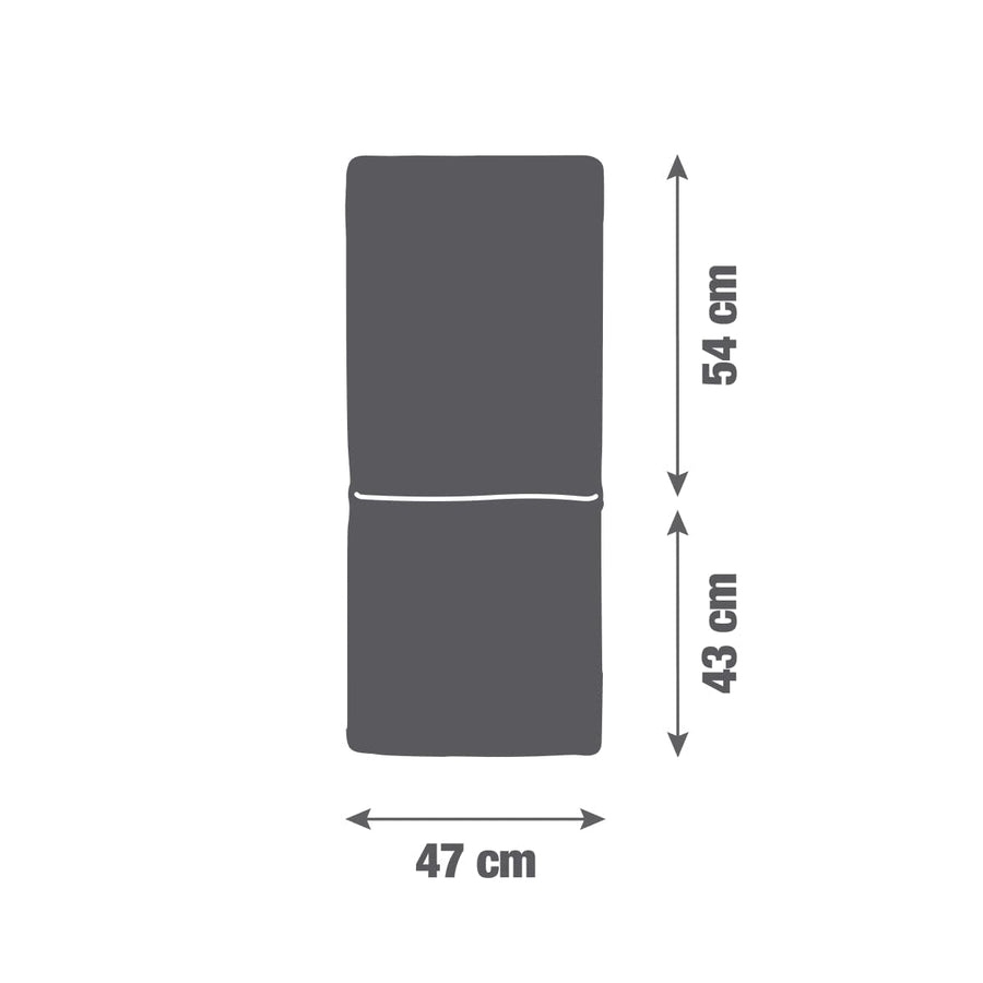 Bricocenter GARDEN BACK CUSHION NATERIAL BIGREY 97X47X3CM BEIGE FOR CHAIR