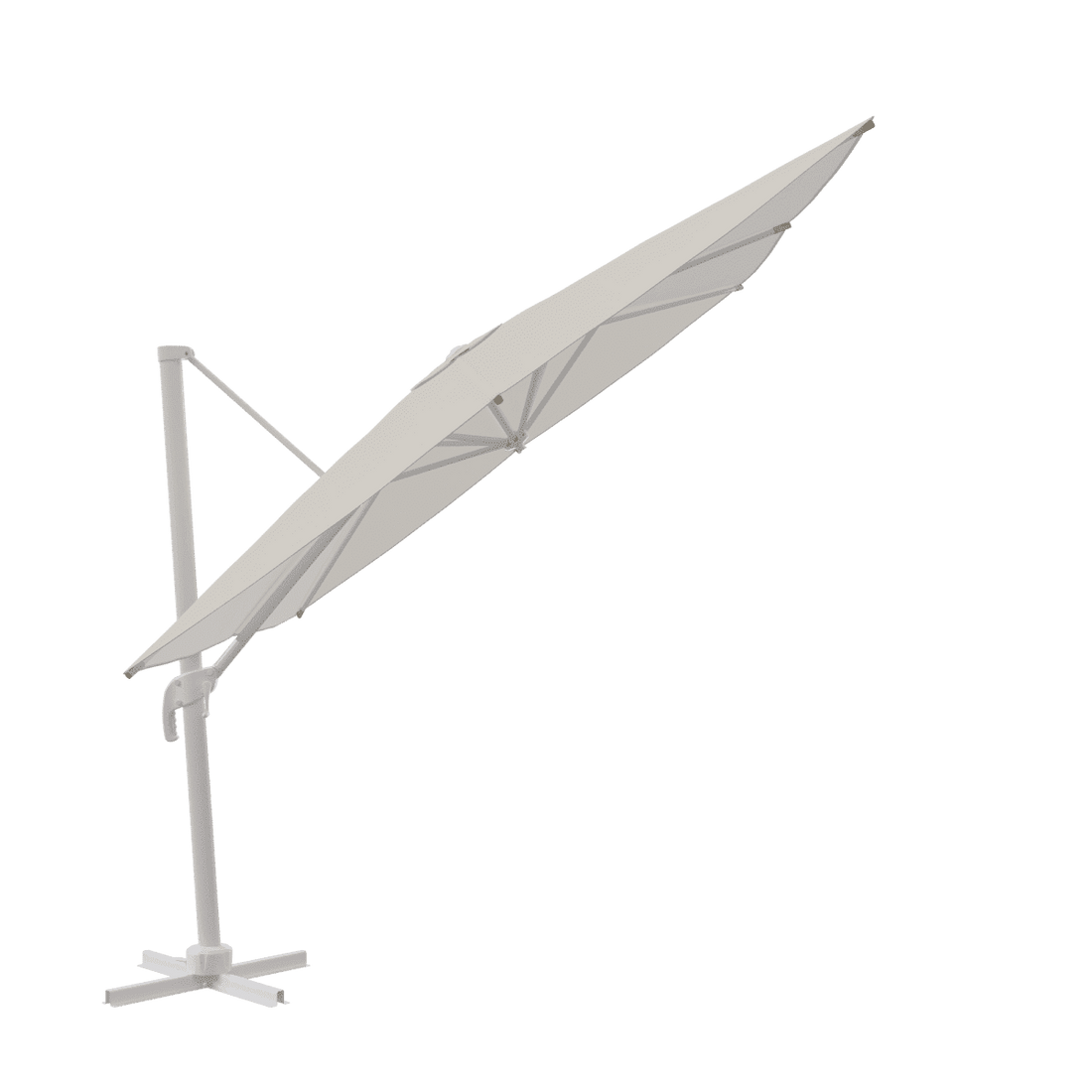 AURA NATERIAL Arm umbrella 290X390 white aluminum - best price from Maltashopper.com BR500013622