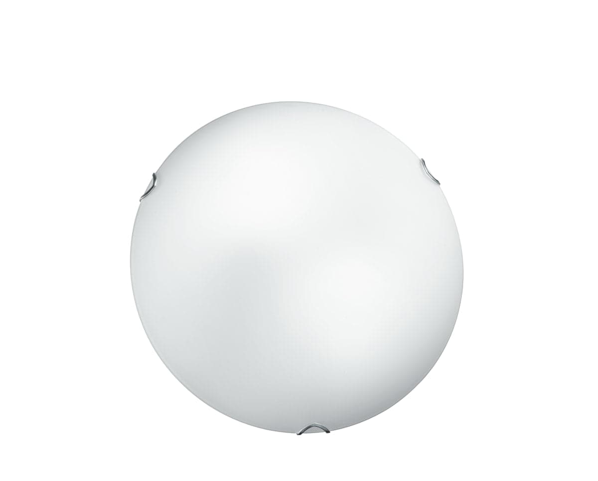 WHITE GLASS PORTHOLE CEILING LIGHT D30 2XE27=60W - best price from Maltashopper.com BR420000021