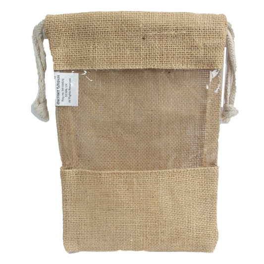 Jute Window Bag 25x16cm - best price from Maltashopper.com JGP-01