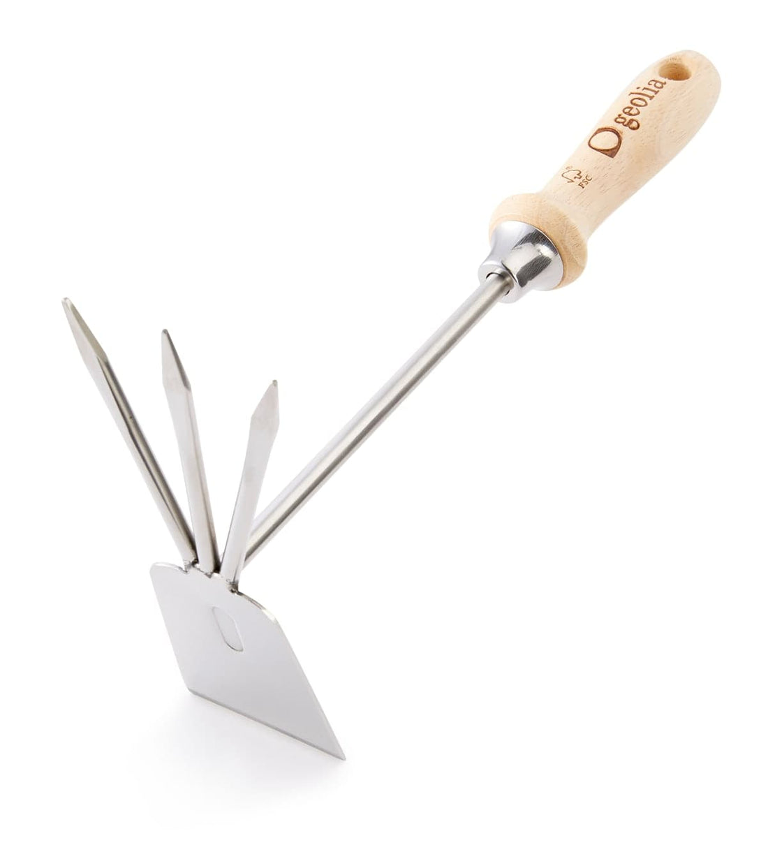 STAINLESS STEEL TRIDENT HOE AND GEOLIA WOOD HANDLE - best price from Maltashopper.com BR500008217