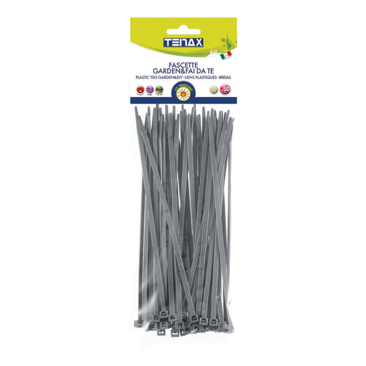 50 CABLE TIES 20 CM SILVER - best price from Maltashopper.com BR510009359