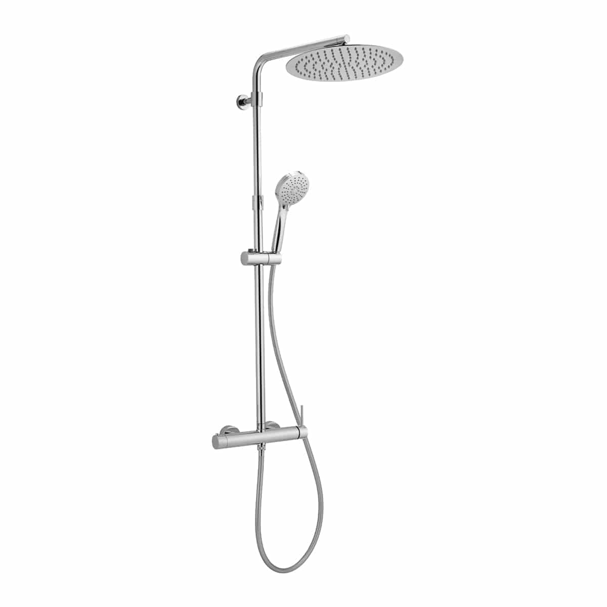 Bricocenter SHOWER KIT TAYRONA W/MIXER CHROME SHOWER HEAD DIAM. 30 CM