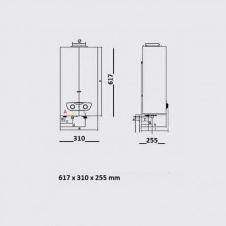 WATER HEATER GAS FAST R X 11 LOW NOX MET ARISTON - best price from Maltashopper.com BR430008165