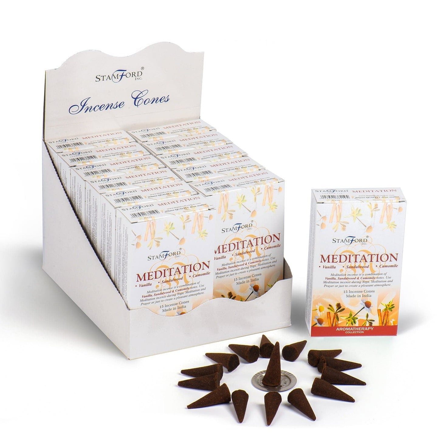 Meditation Incense Cones - best price from Maltashopper.com STAMC-30