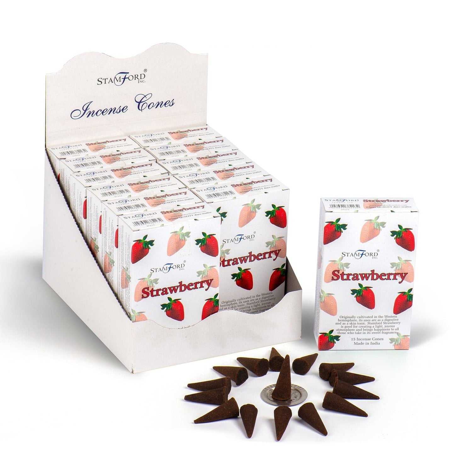 Strawberry Incense Cones - best price from Maltashopper.com STAMC-24
