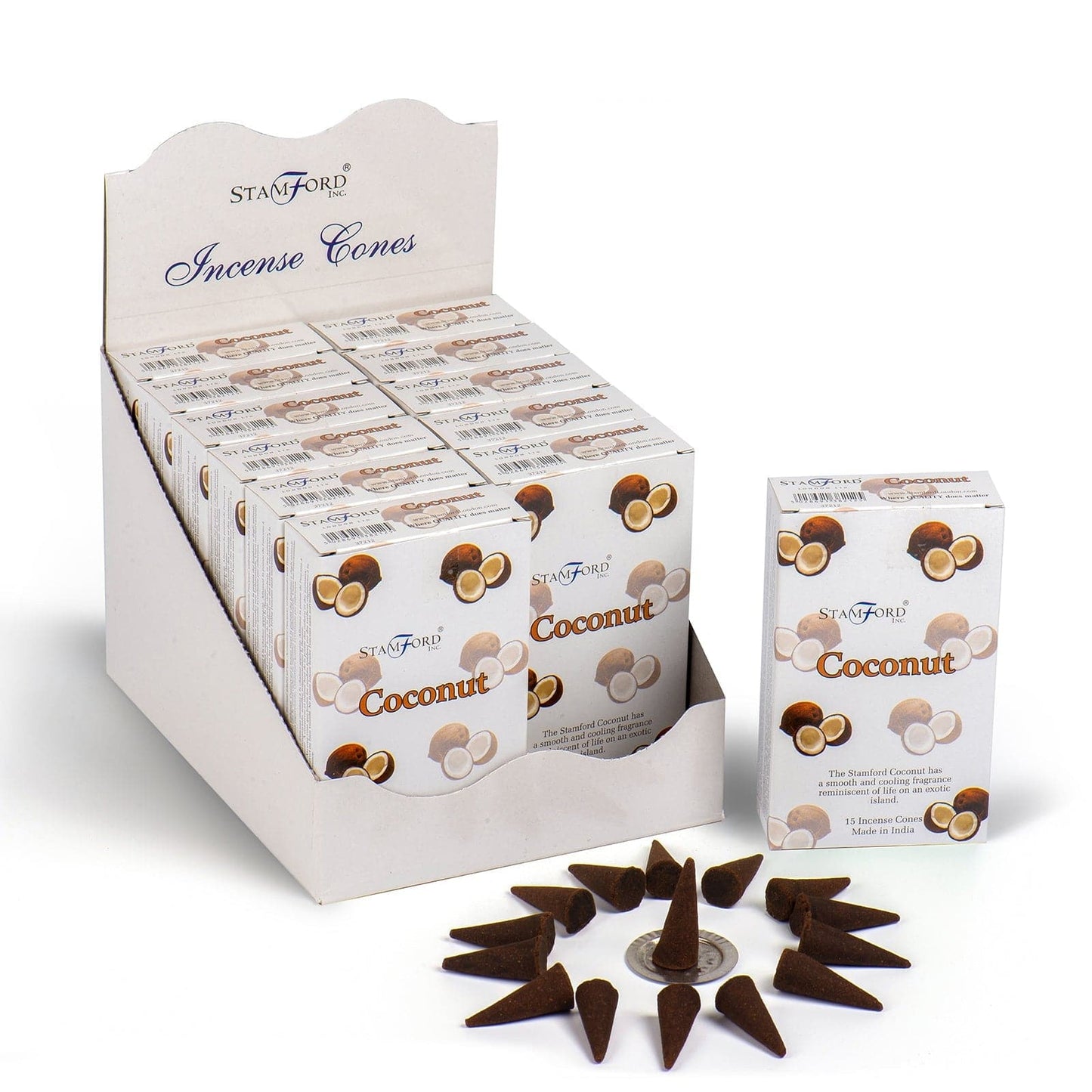 Coconut Incense Cones - best price from Maltashopper.com STAMC-23