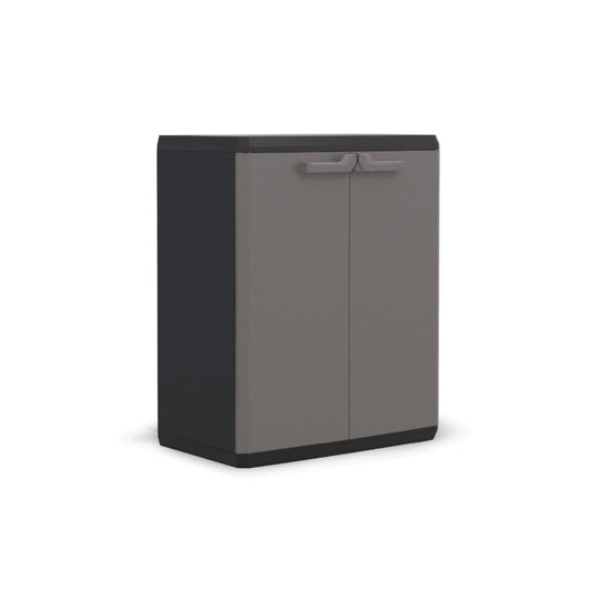 Bricocenter LOW CABINET 2 DOORS 1 SHELF 68X39X83H DARK GREY