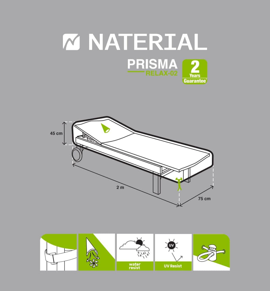 Bricocenter COT COVER NATERIAL 200X75X45 LIGHT GREY