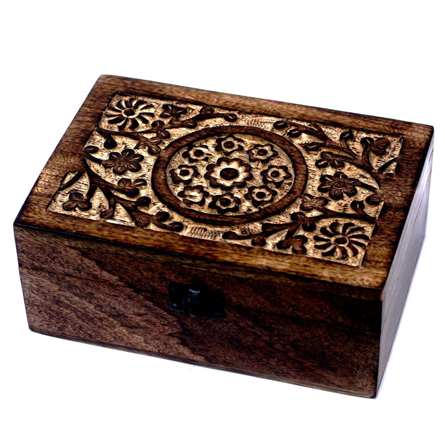 Aromatherapy Floral Carved Box (Holds 24 bottles) - best price from Maltashopper.com ABOX-01